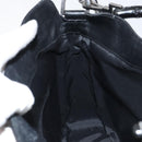 GUCCI Bamboo Shoulder Bag Leather 2way Black Gold 001 1638 2123 Auth 158423-18