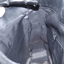 GUCCI Bamboo Shoulder Bag Leather 2way Black Gold 001 1638 2123 Auth 158423-19