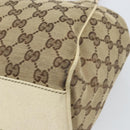 GUCCI GG Canvas Tote Bag Beige Gold 154982 Auth 158424-14