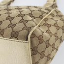 GUCCI GG Canvas Tote Bag Beige Gold 154982 Auth 158424-16