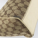 GUCCI GG Canvas Tote Bag Beige Gold 154982 Auth 158424-17