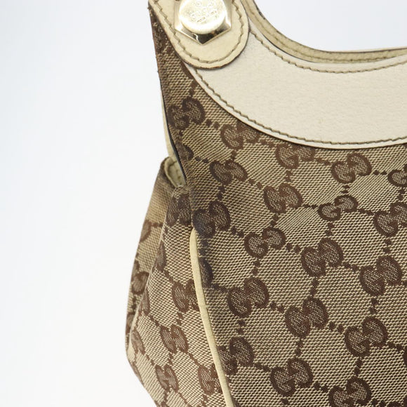 GUCCI GG Canvas Tote Bag Beige Gold 154982 Auth 158424