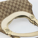 GUCCI GG Canvas Tote Bag Beige Gold 154982 Auth 158424-6