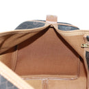 Christian Dior Honeycomb Canvas Boston Bag PVC Black Gold Auth 158426-18