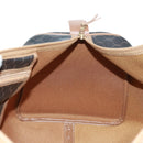 Christian Dior Honeycomb Canvas Boston Bag PVC Black Gold Auth 158426-19