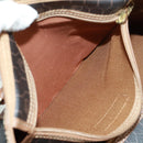 Christian Dior Honeycomb Canvas Boston Bag PVC Black Gold Auth 158426-21