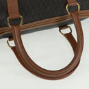 Christian Dior Honeycomb Canvas Boston Bag PVC Black Gold Auth 158426-7