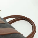 Christian Dior Honeycomb Canvas Boston Bag PVC Black Gold Auth 158426-8