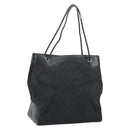 GUCCI GG Canvas Shoulder Bag Black Silver 109141 Auth 158449-1