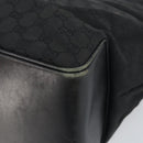 GUCCI GG Canvas Shoulder Bag Black Silver 109141 Auth 158449-15