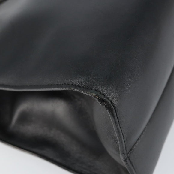 GUCCI Shoulder Bag Leather Black Silver 001 3038 Auth 158450