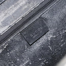 GUCCI Shoulder Bag Leather Black Silver 001 3038 Auth 158450-18