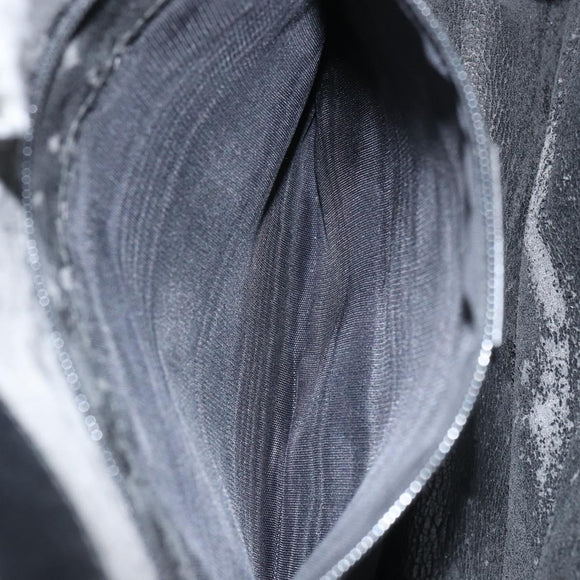 GUCCI Shoulder Bag Leather Black Silver 001 3038 Auth 158450