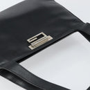GUCCI Shoulder Bag Leather Black Silver 001 3038 Auth 158450-6