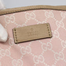 GUCCI GG Canvas Tote Bag Pink Gold Auth 158451-17