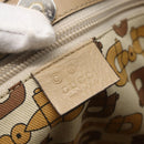 GUCCI GG Canvas Tote Bag Pink Gold Auth 158451-10