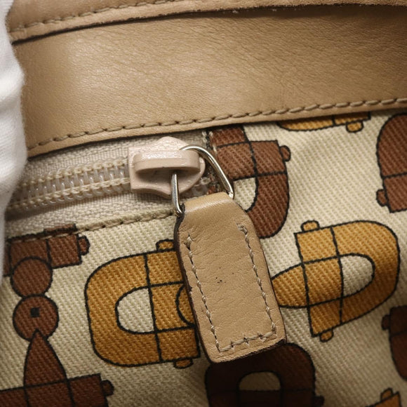 GUCCI GG Canvas Tote Bag Pink Gold Auth 158451