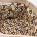 GUCCI GG Canvas Tote Bag Pink Gold Auth 158451-19