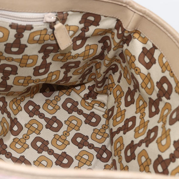GUCCI GG Canvas Tote Bag Pink Gold Auth 158451