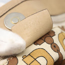 GUCCI GG Canvas Tote Bag Pink Gold Auth 158451-12