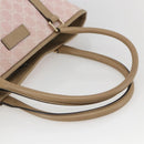 GUCCI GG Canvas Tote Bag Pink Gold Auth 158451-7