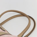 GUCCI GG Canvas Tote Bag Pink Gold Auth 158451-8