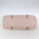 GUCCI GG Canvas Tote Bag Pink Gold Auth 158451-5