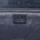 GUCCI GG Canvas Jackie Hand Bag Black Silver 002 1065 Auth 158453-17
