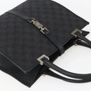 GUCCI GG Canvas Jackie Hand Bag Black Silver 002 1065 Auth 158453-6