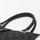 GUCCI GG Canvas Jackie Hand Bag Black Silver 002 1065 Auth 158453-8