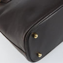 GUCCI Bamboo Hand Bag Leather 2way Brown Gold 000 2122 0290 Auth 158454-16