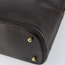GUCCI Bamboo Hand Bag Leather 2way Brown Gold 000 2122 0290 Auth 158454-17