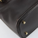 GUCCI Bamboo Hand Bag Leather 2way Brown Gold 000 2122 0290 Auth 158454-18