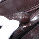 GUCCI Bamboo Hand Bag Leather 2way Brown Gold 000 2122 0290 Auth 158454-12
