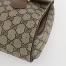 GUCCI GG Supreme Hand Bag PVC Beige Gold 116 02 080 Auth 158457-10