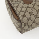 GUCCI GG Supreme Hand Bag PVC Beige Gold 116 02 080 Auth 158457-13