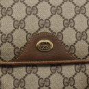 GUCCI GG Supreme Hand Bag PVC Beige Gold 116 02 080 Auth 158457-14