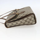 GUCCI GG Supreme Hand Bag PVC Beige Gold 116 02 080 Auth 158457-4