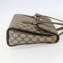 GUCCI GG Supreme Hand Bag PVC Beige Gold 116 02 080 Auth 158457-5