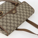 GUCCI GG Supreme Hand Bag PVC Beige Gold 116 02 080 Auth 158457-6