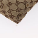 GUCCI GG Canvas Waist Bag Beige Silver 28566 Auth 158460-13