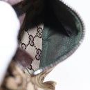 GUCCI GG Canvas Waist Bag Beige Silver 28566 Auth 158460-18