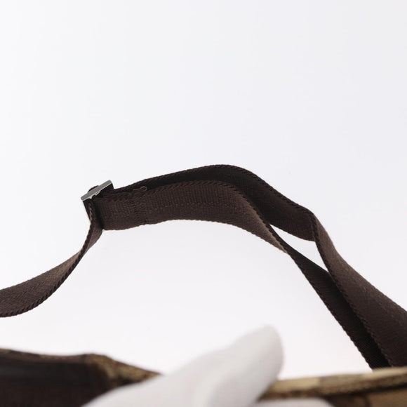 GUCCI GG Canvas Waist Bag Beige Silver 28566 Auth 158460