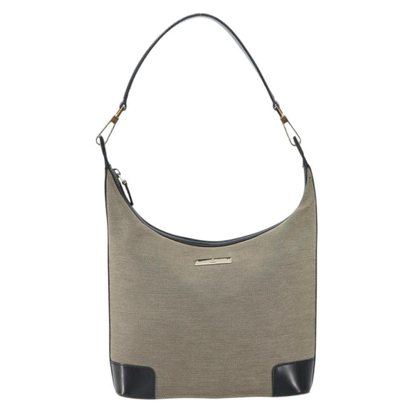 GUCCI Shoulder Bag Canvas Beige Gold 001 4204 Auth 158461