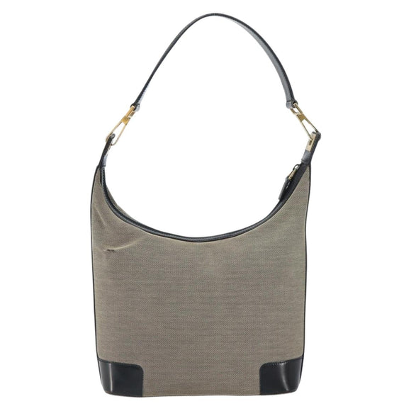 GUCCI Shoulder Bag Canvas Beige Gold 001 4204 Auth 158461