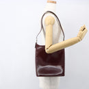 Salvatore Ferragamo Vala Shoulder Bag Patent leather Red Silver Auth 158462-20