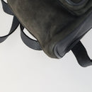 GUCCI Bamboo Backpack Suede Navy Gold 003 1705 0030 Auth 158464-16