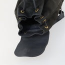 GUCCI Bamboo Backpack Suede Navy Gold 003 1705 0030 Auth 158464-20