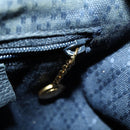 GUCCI Bamboo Backpack Suede Navy Gold 003 1705 0030 Auth 158464-24
