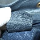 GUCCI Bamboo Backpack Suede Navy Gold 003 1705 0030 Auth 158464-12